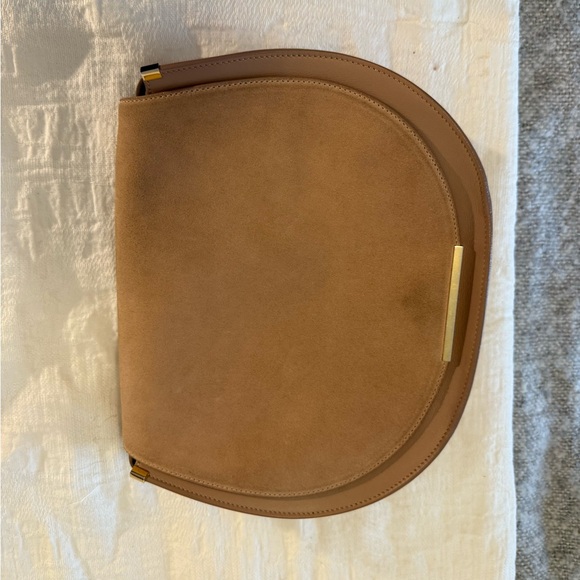 Cuyana Suede Saddle Bag - Pink - Picture 2 of 10